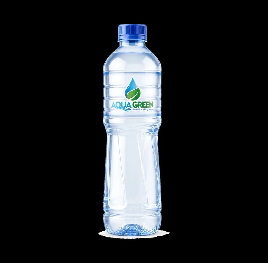 Aqua Green bottle illustrating the 330 ml corporate option