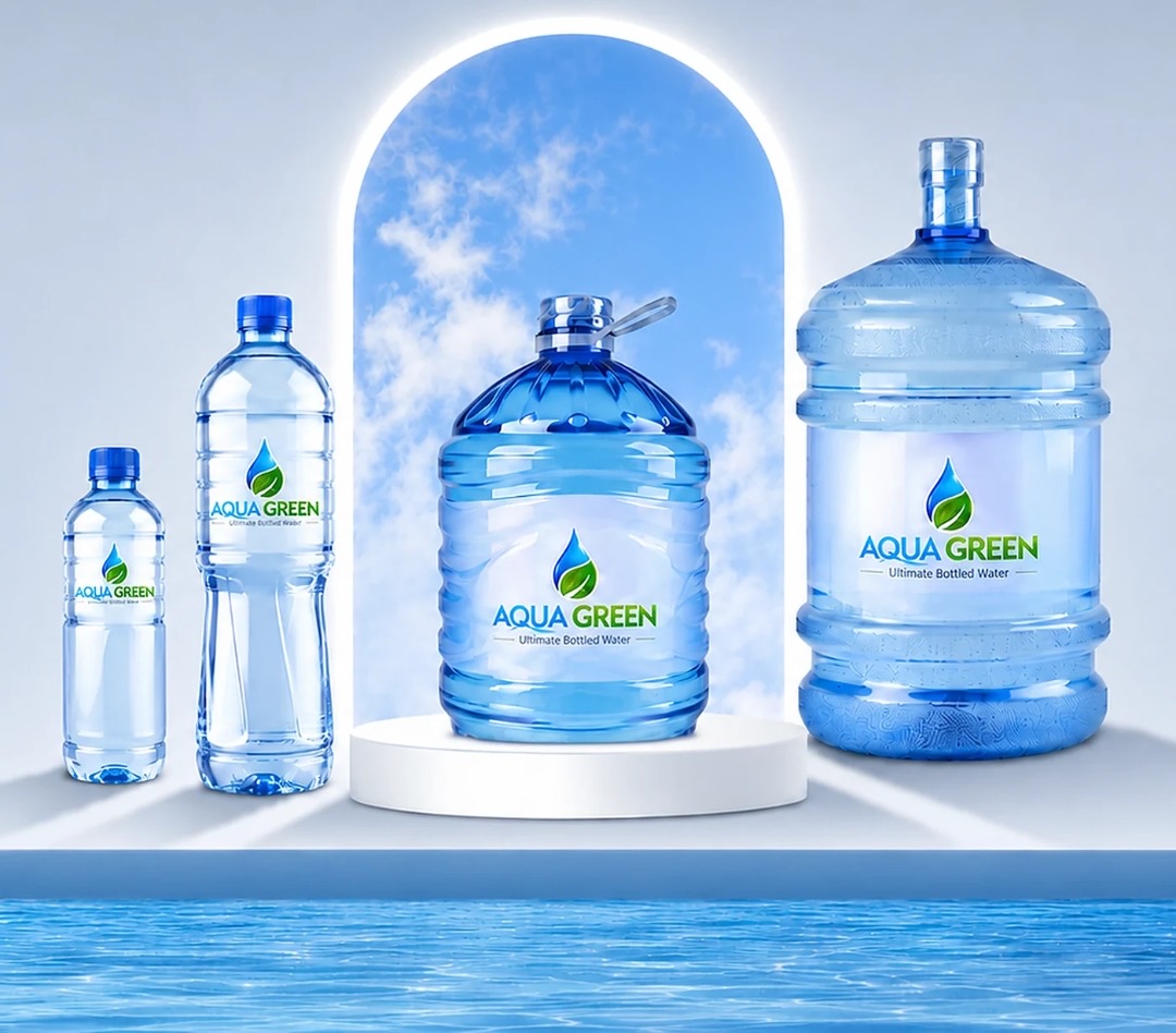 Aqua Green bottled water range